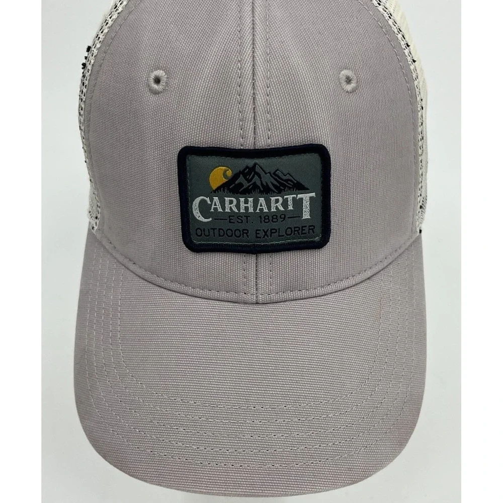 Carhartt‎ 100141 Odessa Cap Purple Canvas Patch Snap Back Mesh Adjustable Womens